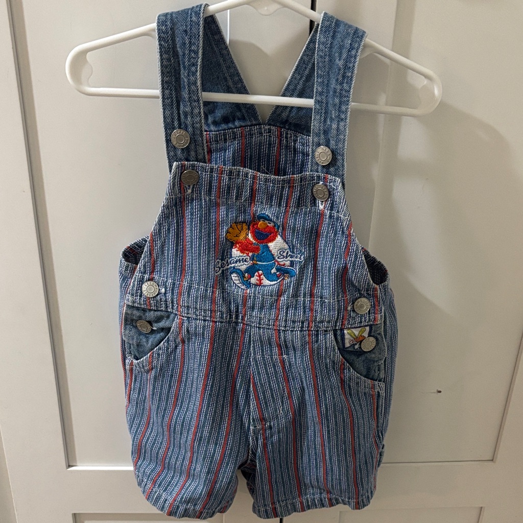 Vintage Elmo Shortalls